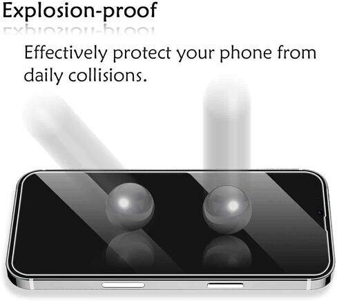 BIGFACE Compatible with iPhone 13 Mini Screen Protector + Camera Lens Protectors, [2 + 2 Pack] Premium HD Clear Tempered Glass, Anti-Bubble 3D Curved Accuracy Film For iPhone 13 Mini(5.4 Inch) in Saudi Arabia