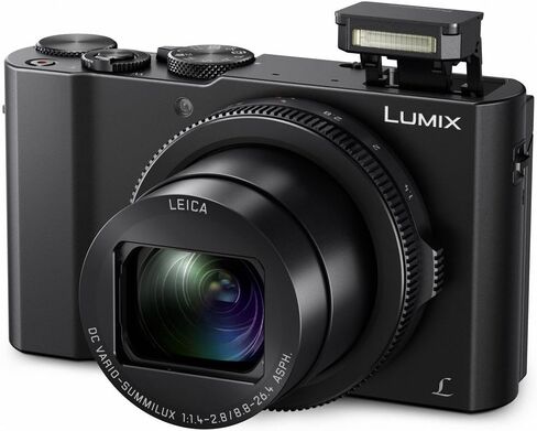 كاميرا باناسونيك لوميكس LX10 الرقمية ذات التكبير البصري لايكا دي سي بدقة 20.1 ميجابكسل + بطاقة ذاكرة 64 جيجابايت فئة 10 UHS-1 SDXC + عبوتين بطارية BLH7 + حزمة ملحقات in Kuwait