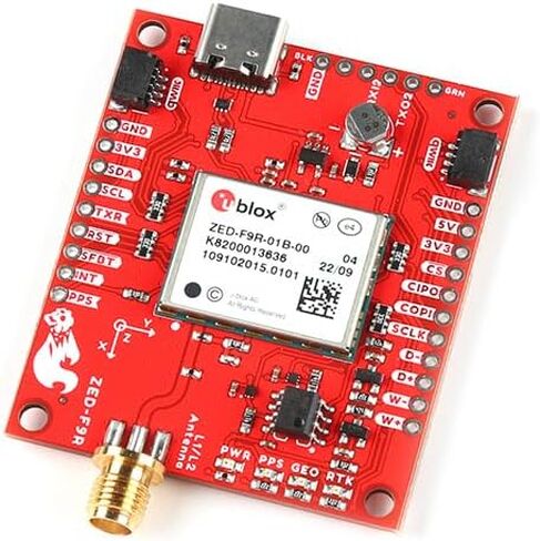 SparkFun GPS-RTK Dead Reckoning Breakout - ZED-F9R، SMA (Qwiic) 2X موصلات Qwiic موصل SMA مدمج للاستخدام مع هوائي من اختيارك in Saudi Arabia