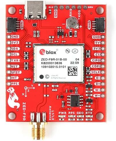 SparkFun GPS-RTK Dead Reckoning Breakout - ZED-F9R، SMA (Qwiic) 2X موصلات Qwiic موصل SMA مدمج للاستخدام مع هوائي من اختيارك in Saudi Arabia