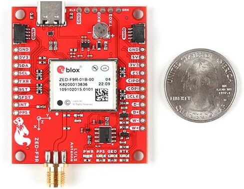 SparkFun GPS-RTK Dead Reckoning Breakout - ZED-F9R، SMA (Qwiic) 2X موصلات Qwiic موصل SMA مدمج للاستخدام مع هوائي من اختيارك in Saudi Arabia