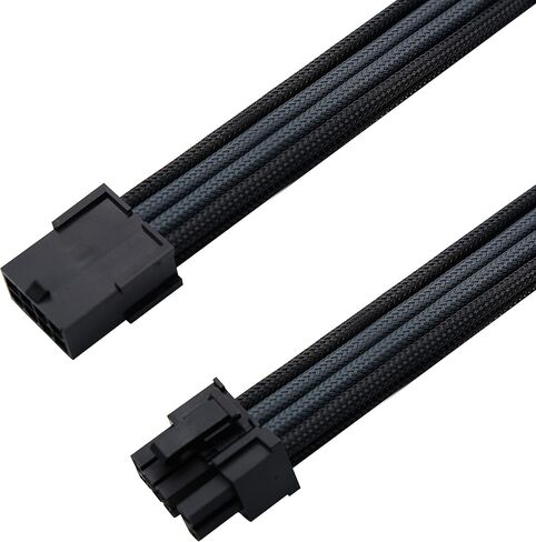 EZDIY-FAB Sleeved Cable PCIE 6+2 Pin - Cable Extension for Power Supply- White in Saudi Arabia
