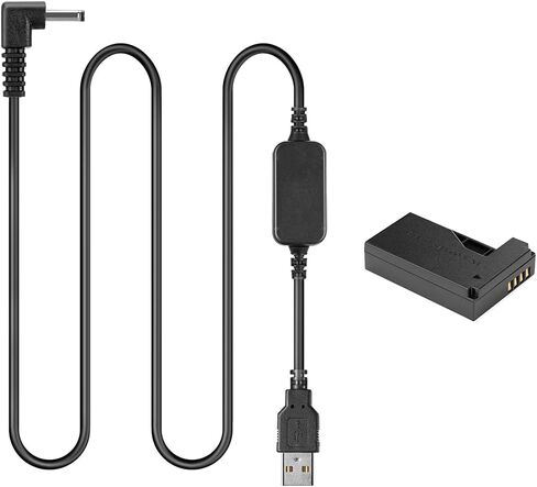 كابل شاحن USB 5 فولت تيار مستمر 8.4 فولت ACK-E15 يناسب باور بانك المحمول DR-E15 بطارية وهمية لكانون EOS 100D كيس x7 ريبيل SL1 in Kuwait