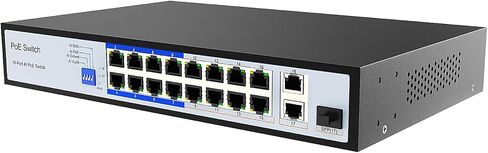 ENS 10 Ports PoE Switch, 8 PoE 120W, 100 Mbps 800 ft, Standard IEEE 802 3i/3u/3x/af/at Protocol, 30W max Power Every Single Port, Extend Mode, Perfect for IP Camera System, Wireless AP, IP Phone in Saudi Arabia
