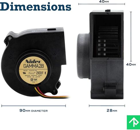 24V .15A 76mm x 30mm مروحة تبريد قفص السنجاب عالية الأداء (60) in Kuwait