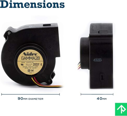 24V .15A 76mm x 30mm مروحة تبريد قفص السنجاب عالية الأداء (60) in Kuwait