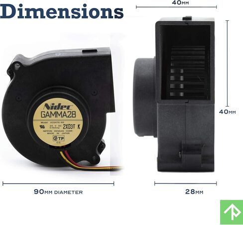 24V .15A 76mm x 30mm مروحة تبريد قفص السنجاب عالية الأداء (60) in Kuwait