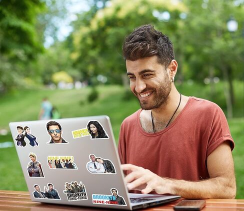 ملصقات بروكلين 99 | 50 قطعة بروكلين 99 جينا روزا شيدر يقتبس مقاوم للماء ملصقات مصورة الفينيل لأجهزة الكمبيوتر المحمول قضية الهاتف سكيت دراجة | هدية Brooklyn Nine-Nine للبضائع للمراهقين والبالغين in Kuwait