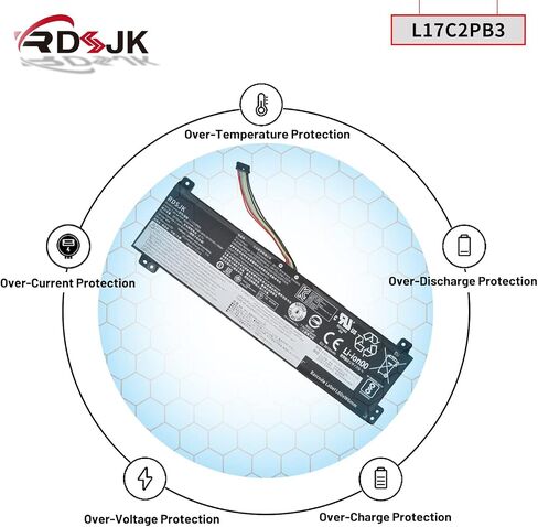 L17C2PB3 L17L2PB3 L17M2PB3 Laptop Battery for Lenovo V130-15IGM V130-15IKB V330-15IKB V330-15ISK V530-14IKB V530-15IKB Series L17C2PB4 L17L2PB4 L17M2PB4 5B10P54005 5B10P54004 5B10P53998 7.6V 30Wh in Saudi Arabia