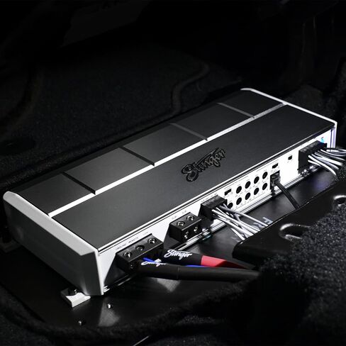 Stinger SPX1000X5 Marine & Powersports 5-Channel 1000W Class D Micro Amplifier for Motorcycle, Boat, ATV, UTV, Side by Side RZR, 4x4 Off Road Vehicle or Car Audio System, Subwoofer Bass Knob in Kuwait