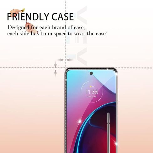 واقي شاشة من الزجاج المقوى Moto G Stylus 2022 4G/5G من YEYEBF، [عبوتان] [مضاد للخدش] [زجاج ثلاثي الأبعاد] [صديق للحافظة] واقي شاشة in Kuwait