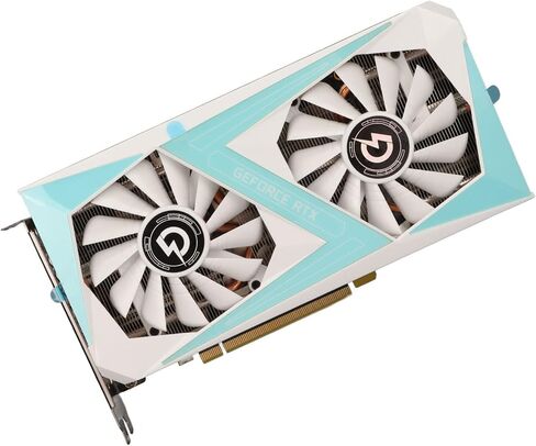 بطاقة عرض مرئي للالعاب RTX2060 6G، GDDR6 6GB (192bit)، 1365MHz، PCI اكسبرس 3.0، HDMI، واجهة مخرج DPx 3، مع مروحة تبريد سريعة مزدوجة in Kuwait