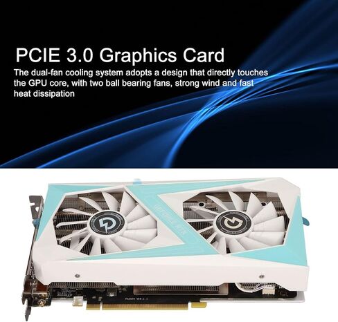 بطاقة عرض مرئي للالعاب RTX2060 6G، GDDR6 6GB (192bit)، 1365MHz، PCI اكسبرس 3.0، HDMI، واجهة مخرج DPx 3، مع مروحة تبريد سريعة مزدوجة in Kuwait