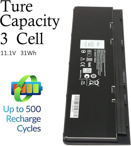 بطارية كمبيوتر محمول 11.1 فولت 31 وات في الساعة متوافقة مع Dell E7240 E7250 7240 7250 Ultrabook WD52H VFV59 GVD76 9C26T Y9HNT 451-BBFW 451-BBFX KWFFN J31N7 HJ8KP F3G33 0KWFFN in Kuwait