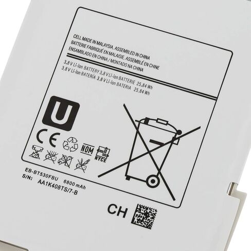 EB-BT530FBE EB-BT530FBC EB-BT530FBU Tablet Battery Replacement for Galaxy Tab 4 10.1" SM-T530(WiFi) T530NU T531(3G WiFi) T535(3G 4G LTE WiFi) T537 T537A T537V T532 T533 T536(3.8V 6800mAh 25.84Wh) in Saudi Arabia