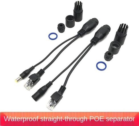 V-Fiabilidad POE كابل الطاقة السلبية عبر كابل محول إيثرنت POE الفاصل حاقن وحدة إمدادات الطاقة 12-48 فولت لكاميرا CCTV IP in Kuwait