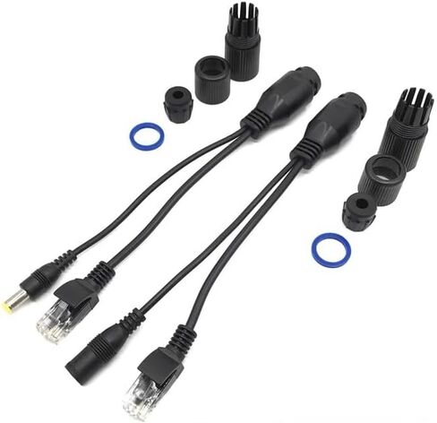 V-Fiabilidad POE كابل الطاقة السلبية عبر كابل محول إيثرنت POE الفاصل حاقن وحدة إمدادات الطاقة 12-48 فولت لكاميرا CCTV IP in Kuwait