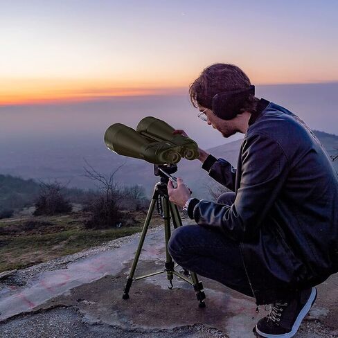 BOSSDUN 20x100 Binoculars, Military-Grade Precision and Optical Clarity, Lightweight Precision Optics for Any Situation, Waterproof, Army Green in Kuwait