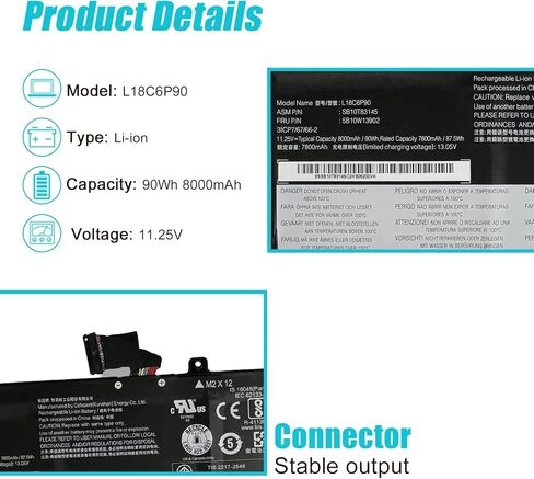استبدال بطارية الكمبيوتر المحمول L18C6P90 لجهاز Lenovo ThinkPad P53 Series Notebook L18M6P90 02DL028 5B10W13901 SB10K97664 02DL029 SB10K97665 5B10W13902 11.25V 90Wh 8000mAh in Kuwait