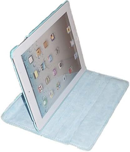 Case for iPad Mini 1 2 3, Rotating Stand Smart Case Cover Magnetic Auto Wake Up/Sleep for A1432 A1454 A1455 A1489 A1490 A1491 A1599 A1600 A1601 (Blue Purple Flower) in Kuwait