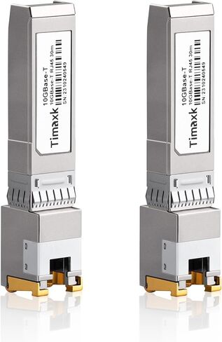 2Pack 10GBase-T SFP Transceiver, 10Gb SFP+ Ethernet Modular Transceiver, 1310nm MMF, up to 1000 Meters, Compatible with Cisco, Ubiquiti, Mikrotik, D-Link, Netgear, Qnap, Linksys and More in Saudi Arabia