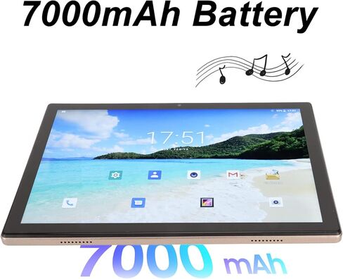 تابلت أعمال 10.1 بوصة لنظام Android 12.0، 8 جيجابايت 256 جيجابايت IPS كاميرات مزدوجة ثماني النواة، 5G WiFi 4G LTE للاتصال بالهاتف المحمول، 7000 مللي أمبير في الساعة للتعلم والعمل والمكتب in Kuwait