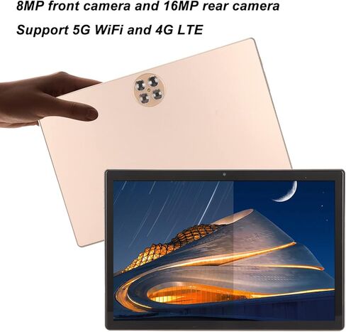 تابلت أعمال 10.1 بوصة لنظام Android 12.0، 8 جيجابايت 256 جيجابايت IPS كاميرات مزدوجة ثماني النواة، 5G WiFi 4G LTE للاتصال بالهاتف المحمول، 7000 مللي أمبير في الساعة للتعلم والعمل والمكتب in Kuwait