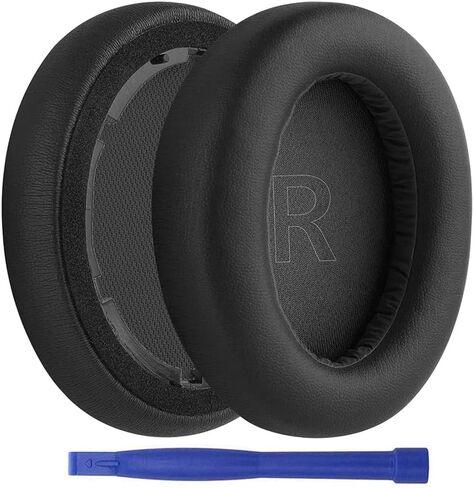 Q10 Ear Pads, 1Par Protein Leather Replacement Earpads Ear Pads Cushion Repair Parts for Anker Soundcore Life Q10 Q10 BT Headphones Headsets (Blue/Orange) in Saudi Arabia