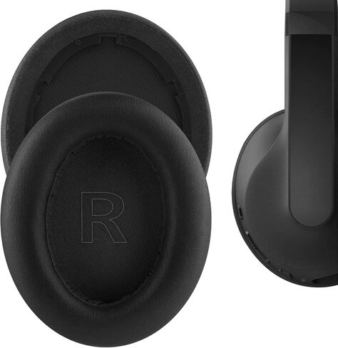 Q10 Ear Pads, 1Par Protein Leather Replacement Earpads Ear Pads Cushion Repair Parts for Anker Soundcore Life Q10 Q10 BT Headphones Headsets (Blue/Orange) in Saudi Arabia