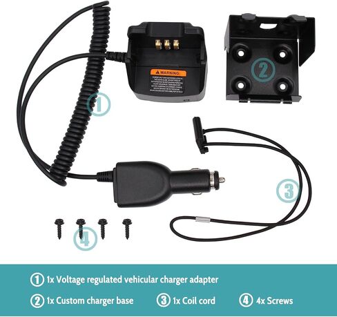 Replace PMLN7089 Car Charger for Motorola CP200 CP200D PR400 EP450 DEP450 CP040 CP150 CP180 Portable Vehicle Travel Car Charger NNTN4497 in Saudi Arabia