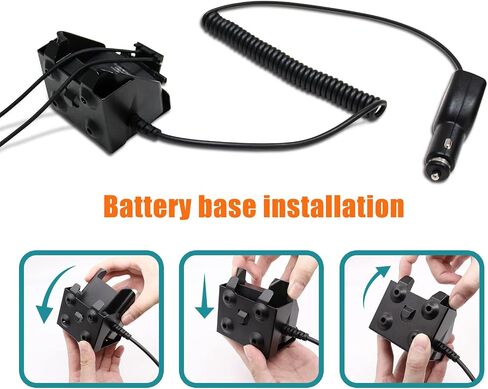 Replace PMLN7089 Car Charger for Motorola CP200 CP200D PR400 EP450 DEP450 CP040 CP150 CP180 Portable Vehicle Travel Car Charger NNTN4497 in Saudi Arabia