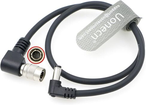 Uonecn Right Angle Hirose 4 Pin Male to Right Angle DC Jack for Sony F5 Camera to SmallHD Monitor in Saudi Arabia
