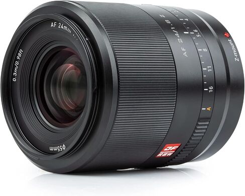 عدسة رئيسية بفتحة كبيرة Z-Mount AF 24 مم F1.8 عدسة صورة بإطار كامل متوافقة مع كاميرا نيكون Z5، Z50، Z6، Z6II، Z7، Z7II، ZFC، Z30، Z9 أسود in Kuwait