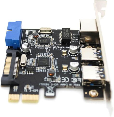 Dracaena PCI-E إلى منفذ جيجابت إيثرنت ومنفذين USB 3.0 in Kuwait