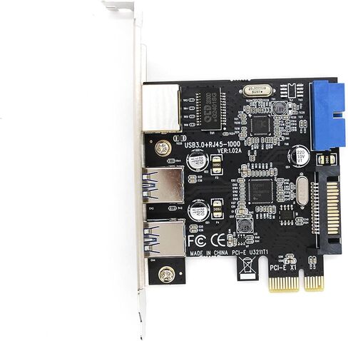 Dracaena PCI-E إلى منفذ جيجابت إيثرنت ومنفذين USB 3.0 in Kuwait