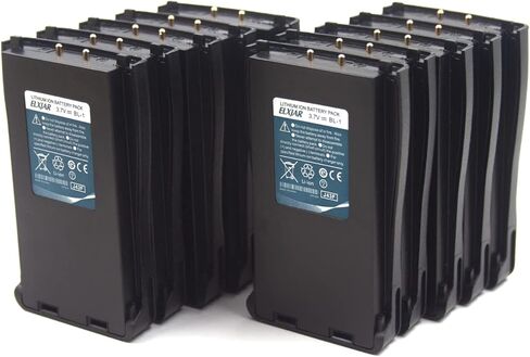 elxjar (10-Pack) 3.7V BL-1 Li-ion Rechargeable Replacement Battery Compatible with BAOFENG BF-666S BF-777S BF-888S BF-999S, Retevis H-777, Arcshell AR-5, Ansoko in Saudi Arabia
