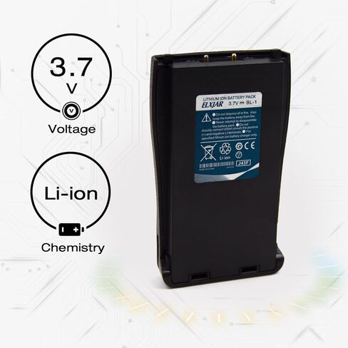 elxjar (10-Pack) 3.7V BL-1 Li-ion Rechargeable Replacement Battery Compatible with BAOFENG BF-666S BF-777S BF-888S BF-999S, Retevis H-777, Arcshell AR-5, Ansoko in Saudi Arabia
