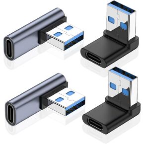 Right Angle USB A Male to USB C Female Adapter, USB to Type C Connector in Saudi Arabia