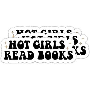 314PI (3 قطع) ملصق كتب للقراءة للفتيات الساخنة، ملصقات للقراءة، ملصقات مضحكة، ملصقات كتب لمساعد الماء، ملصق مقطوع للقالب لأجهزة الكمبيوتر المحمول والهاتف وزجاجة المياه ولوح التزلج، وهدايا ملصقات الكتب للأولاد والبنات البالغة، وملصقات القراءة، وملصقات كيند in Kuwait