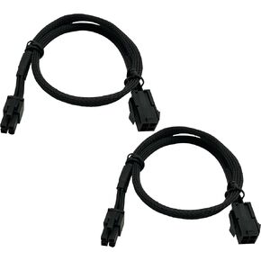 YOUKITTY ATX CPU 4-pin Male to 4-pin Female Power Adapter Cable for Motherboard Power PSU 19.6" (2-Pack) in Kuwait