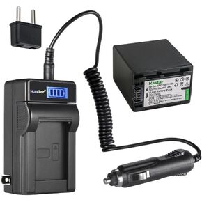 Kastar 1-Pack NP-FV100 Battery and LCD AC Charger Compatible with Sony NP-FV30, NP-FV50, NP-FV70, NP-FV90, NP-FV100 Battery and Andoer HDV-201LM, HDR-AE8 4K WiFi Full HD 1080p 60fps Digital Camera in Kuwait
