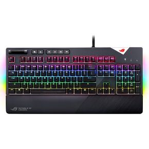 ASUS ROG Strix Flare (Cherry MX Red) Aura Sync RGB Mechanical Gaming Keyboard with Switches, Customizable Badge, USB Pass Through and Media Controls in Kuwait