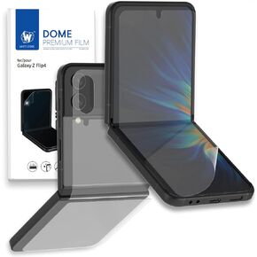 DOME GLASS Whitestone Premium Film Screen Protector for Samsung Galaxy Z Flip 4 2022, HD Clear TPU Film with Hinge Cover Film in Kuwait
