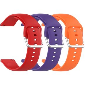 3 Pack Replacement Bands Compatible with Cubitt Jr Smart Watch Fitness Tracker for Kids and Teens, Soft Silicone Adjustable Sport Strap Wristband for Cubitt Jr Kids Smart Watch