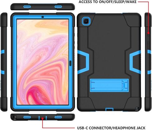 Meifei Samsung Galaxy Tab A7 10.4 Case 2020, Slim Heavy Duty Hard PC Soft Silicone Shockproof Kickstand Rugged High Impact Protective Case for Samsung Galaxy Tab A7 10.4 inch 2020 (SM-T500/T505/T507) in Kuwait