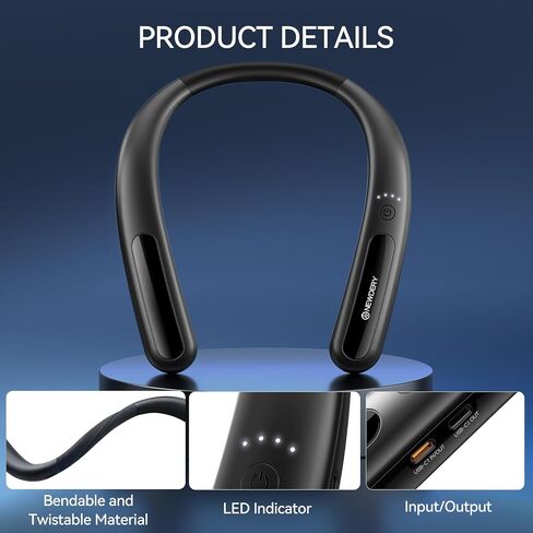NEWDERY Battery Pack for Oculus Quest 2, 10000mAh Hanging Neck Power Bank for Extra 6-8H Playtime, PD Fast Charger for Meta Quest 1/2 / 3 / Pro, Pico 4/4 Pro, HTC Vive, PSVR 2 in Saudi Arabia