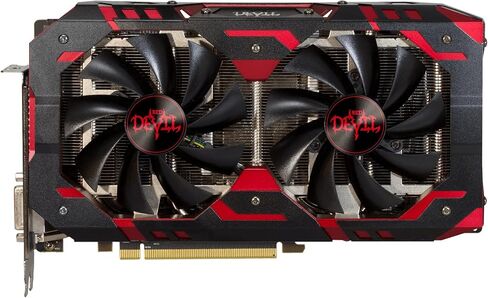 باوركلر AMD راديون RED RX 580 8GB GDDR5 1 × DL DVI-D / 1 × HDMI / 3 × بطاقة عرض مرئي (AXRX 580 8GBD5-3DH/OC) in Kuwait
