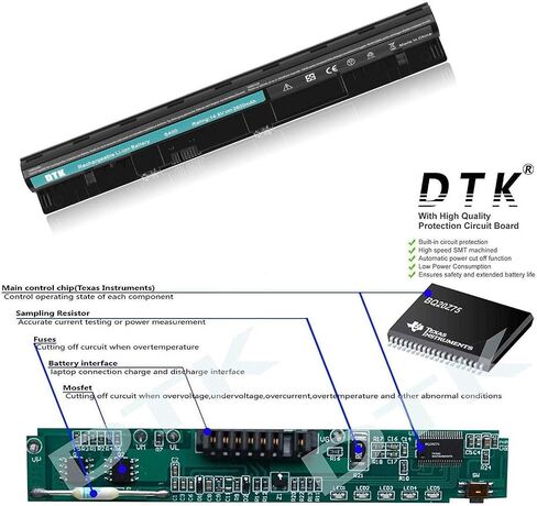 DTK L12S4Z01 L12S4L01 Laptop Battery Replacement for Lenovo IdeaPad S300 / S310 / S310 Touch / S400 / S400 Touch / S400u / S405 / Touch Notebook 2600mAh 4-Cell 14.8 in Saudi Arabia