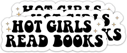 314PI (3 قطع) ملصق كتب للقراءة للفتيات الساخنة، ملصقات للقراءة، ملصقات مضحكة، ملصقات كتب لمساعد الماء، ملصق مقطوع للقالب لأجهزة الكمبيوتر المحمول والهاتف وزجاجة المياه ولوح التزلج، وهدايا ملصقات الكتب للأولاد والبنات البالغة، وملصقات القراءة، وملصقات كيند in Kuwait