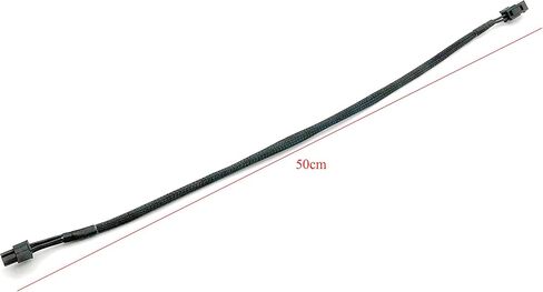 YOUKITTY ATX CPU 4-pin Male to 4-pin Female Power Adapter Cable for Motherboard Power PSU 19.6" (2-Pack) in Kuwait